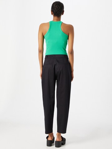 s.Oliver BLACK LABEL Tapered Pleat-Front Pants in Black