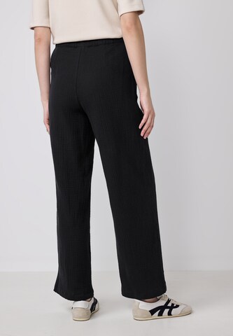 Street One Studio Wide Leg Hose in Schwarz