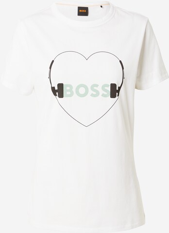 BOSS Shirt 'C_Elogo' in Wit: voorkant