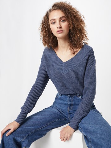 ONLY Sweater 'Melton' in Blue: front