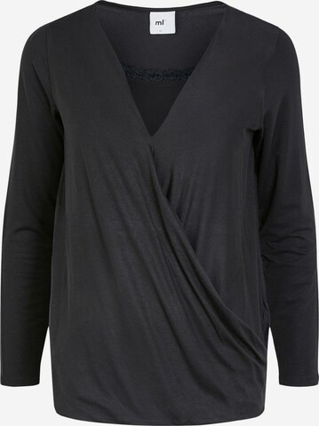 MAMALICIOUS Shirt 'Shana' in Zwart: voorkant