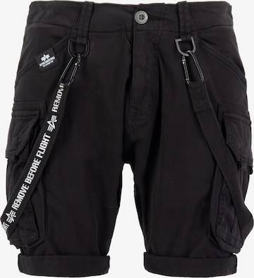 Pantaloni cargo di ALPHA INDUSTRIES in nero: frontale