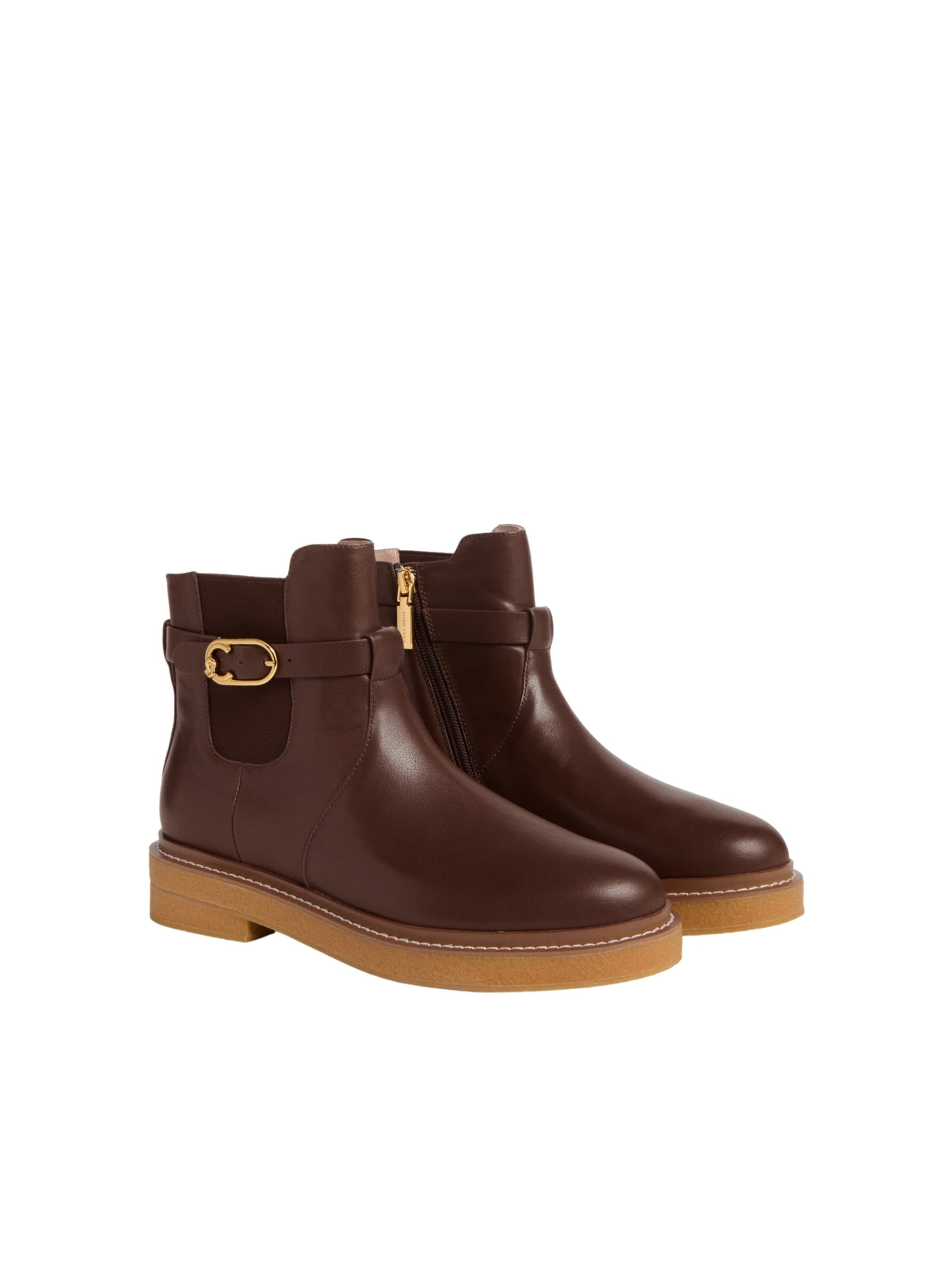 Coccinelle Ankle Boots 'C-SANDDLE 1'‌‌‌‌‌‌‌ in Braun: Vorderseite