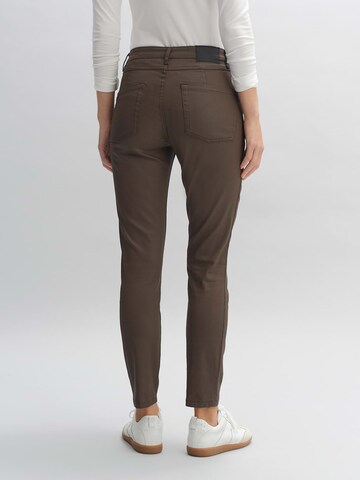 OPUS Slimfit Jeans 'Evita' in Braun