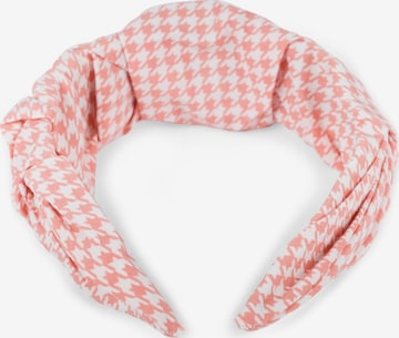styleBREAKER Haarschmuck 'Haarreif mit Hahnentritt Muster' in Orange