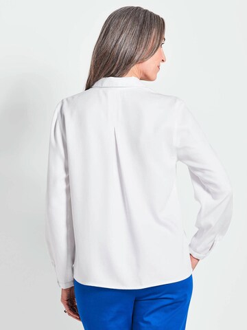 Goldner Blouse in Wit