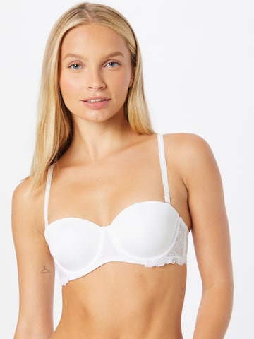 Hunkemöller Bandeau Bra 'Angie' in White: front