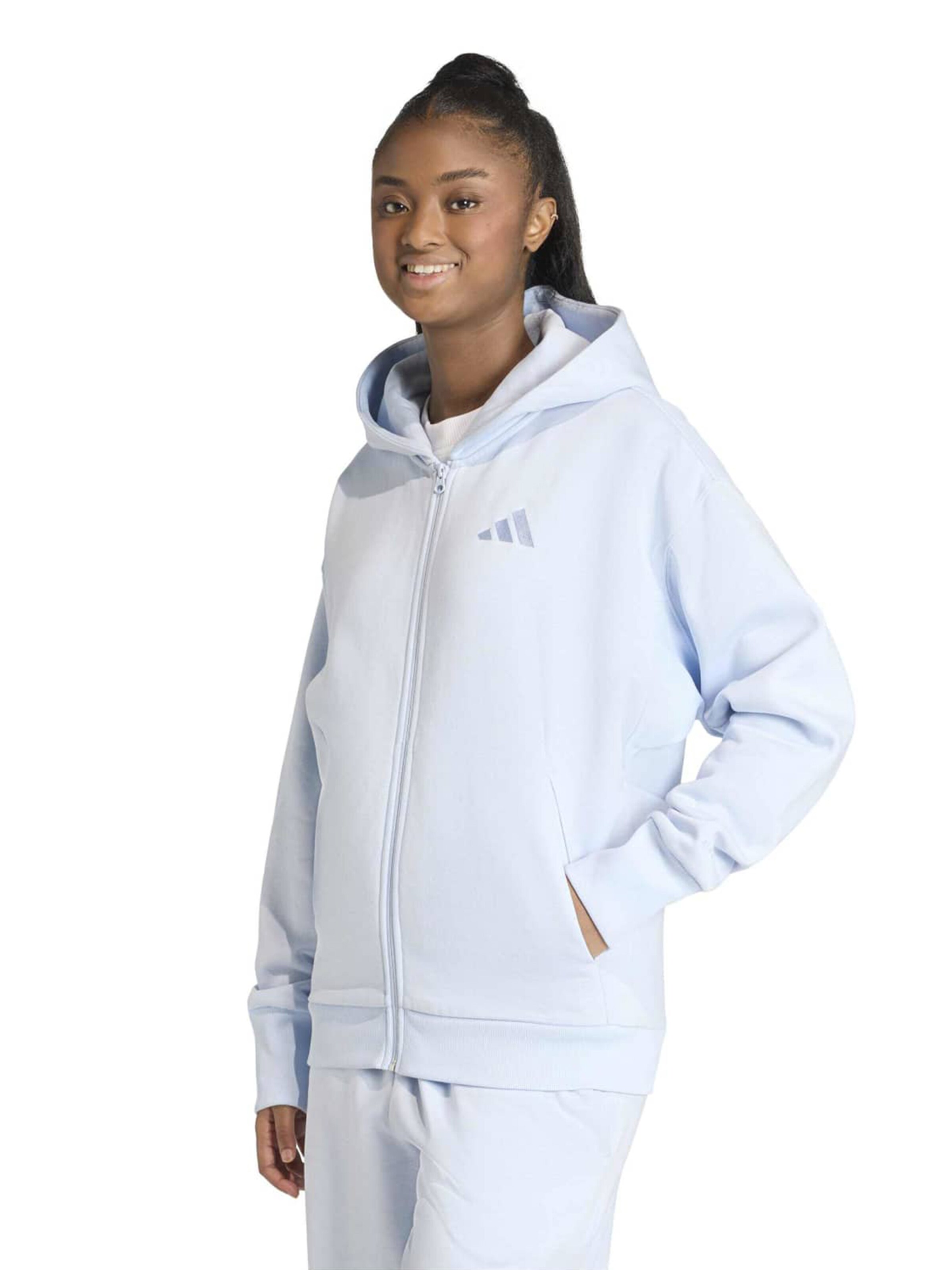 Veste de survêtement 'ALL SZN' ADIDAS SPORTSWEAR en beige : devant