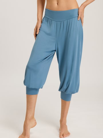 Hanro Loose fit Workout Pants ' Yoga ' in Blue: front