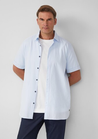 Coupe regular Chemise s.Oliver en bleu : devant
