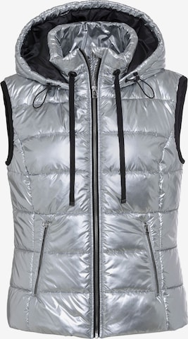 Gilet di heine in grigio: frontale