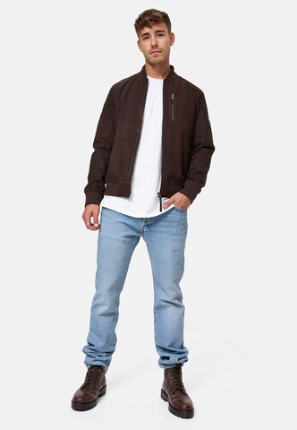 INDICODE JEANS Between-Season Jacket 'Captain' in Brown