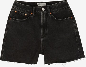 TOM TAILOR DENIM Shorts in Schwarz: predná strana