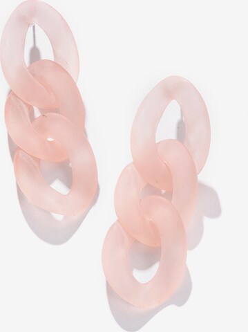 Boucles d'oreilles 'Ellery' SOHI en rose : devant