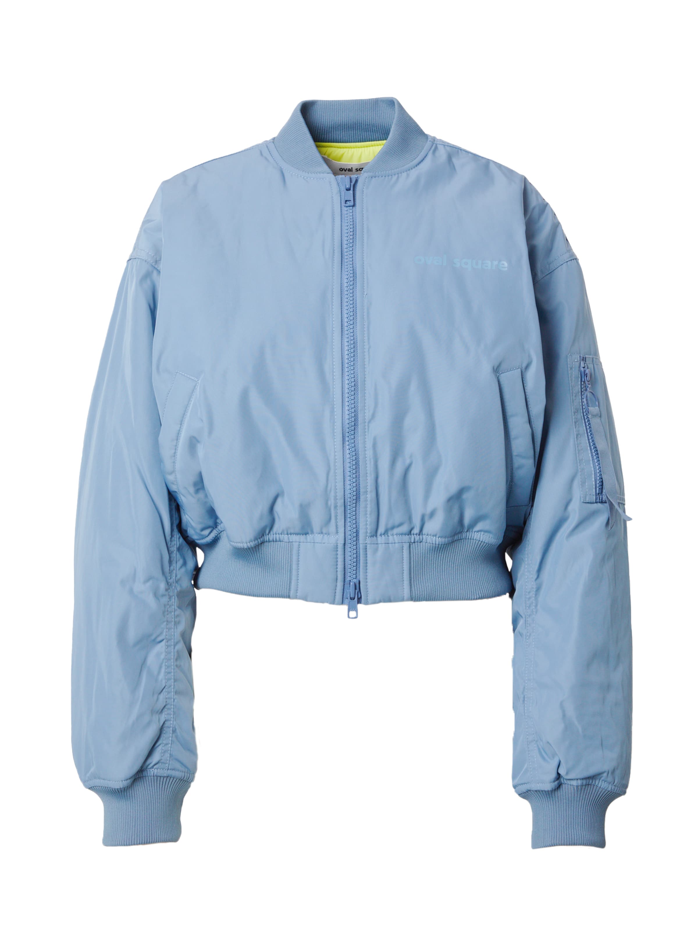 Geacă de primăvară-toamnă de la Oval Square pe albastru: față