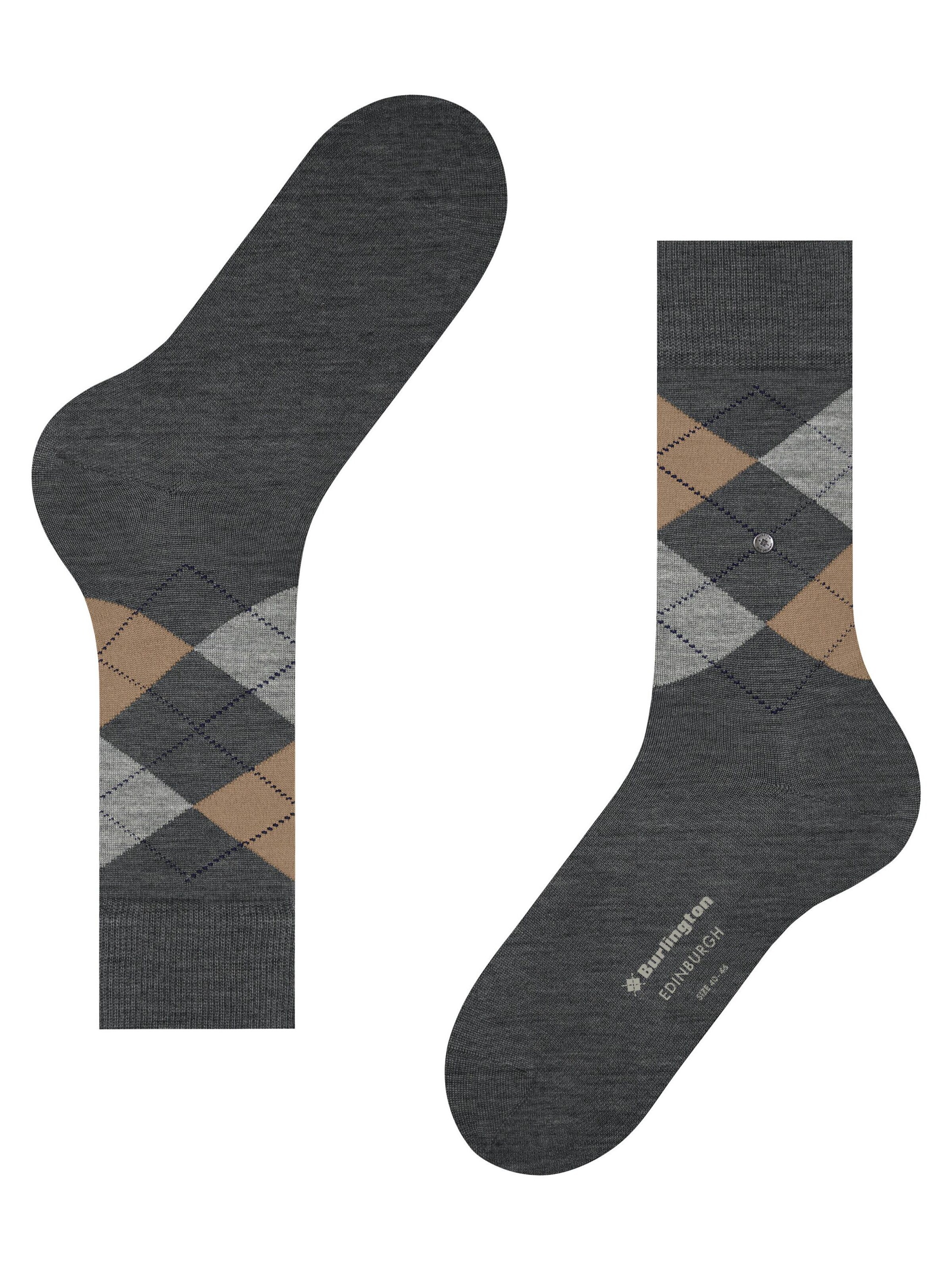 BURLINGTON Socken 'Edinburgh'‌‌‌ in Grau