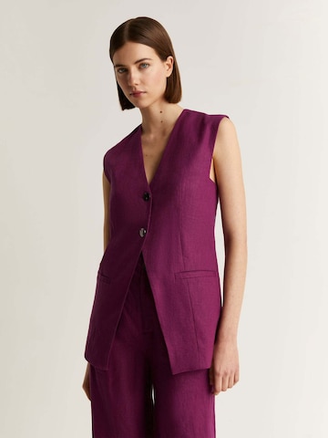 Gilet de costume Scalpers en violet : devant