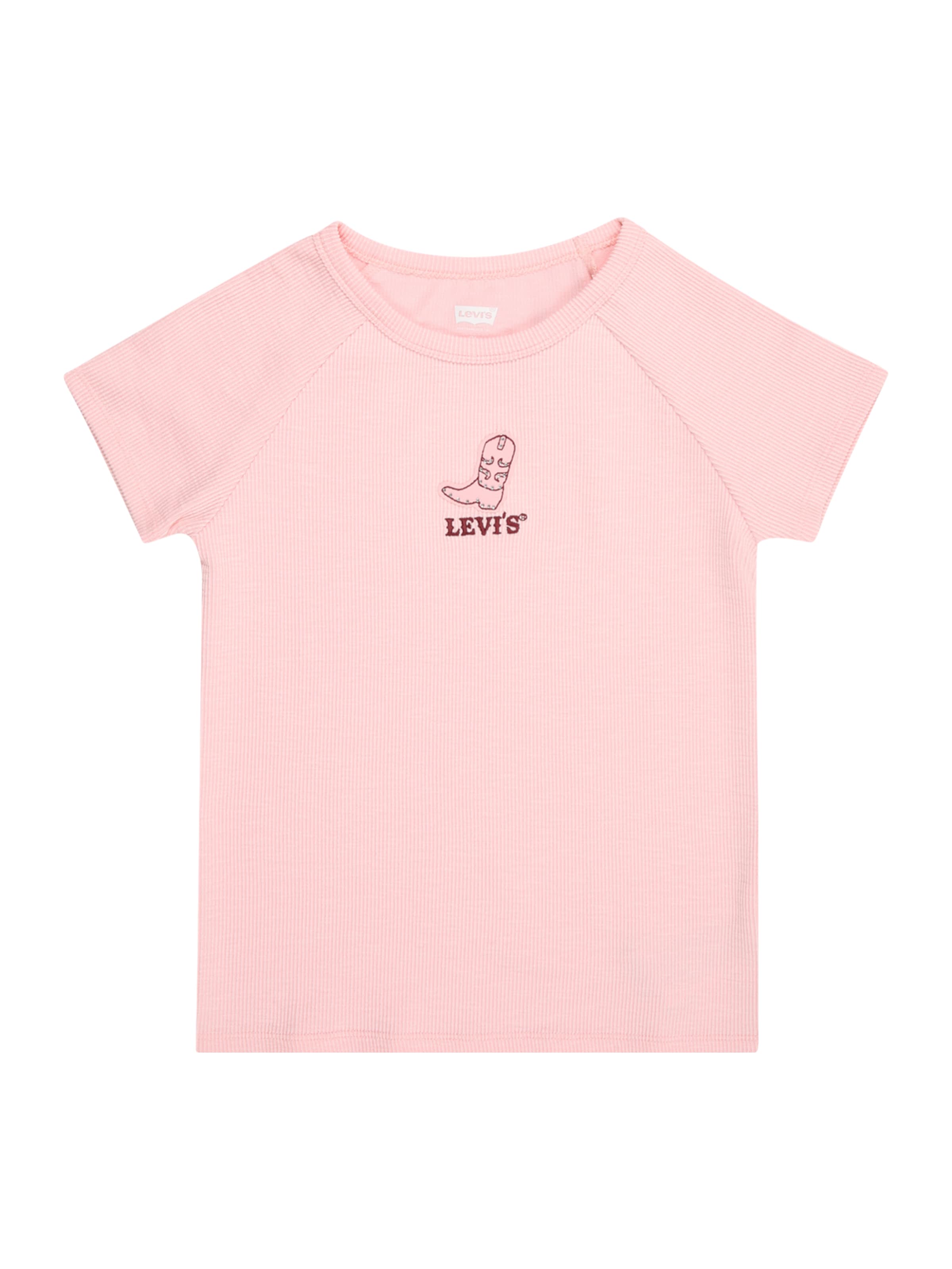 Maglietta Levi's Kids di colore rosa / bordeaux, Visualizzazione prodotti