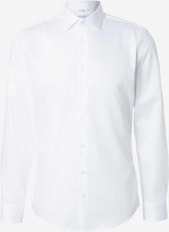 SEIDENSTICKER Slim fit Businessskjorta 'Schwarze Rose' i vit: framsida