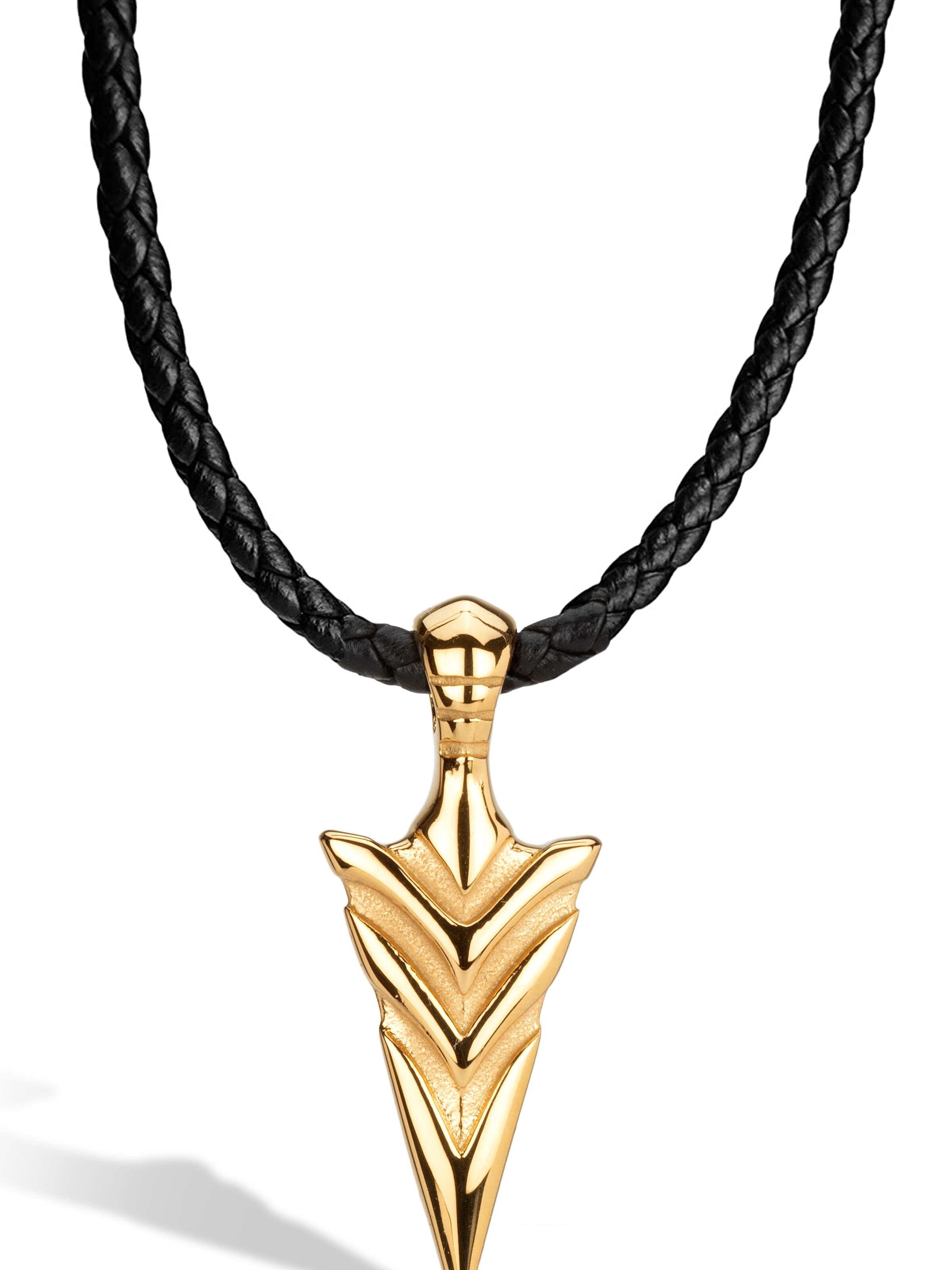 SERASAR - Colar 'Arrow' em ouro: frente