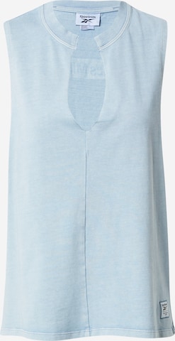 Reebok Sports top in Blue: front