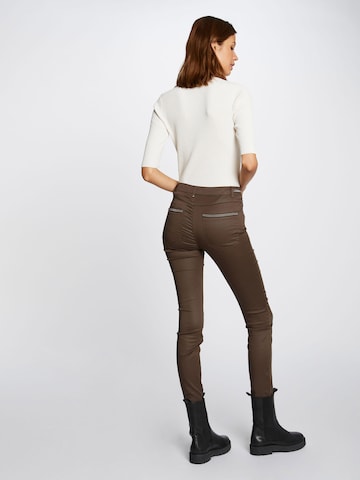 Morgan Slim fit Pants 'PALONA' in Brown