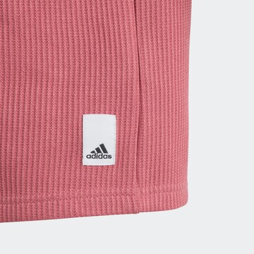 ADIDAS SPORTSWEARTehnička sportska majica 'Lounge Waffle Loose' - roza boja