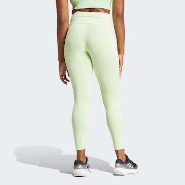 ADIDAS PERFORMANCE Skinny Workout Pants 'DailyRun' in Green