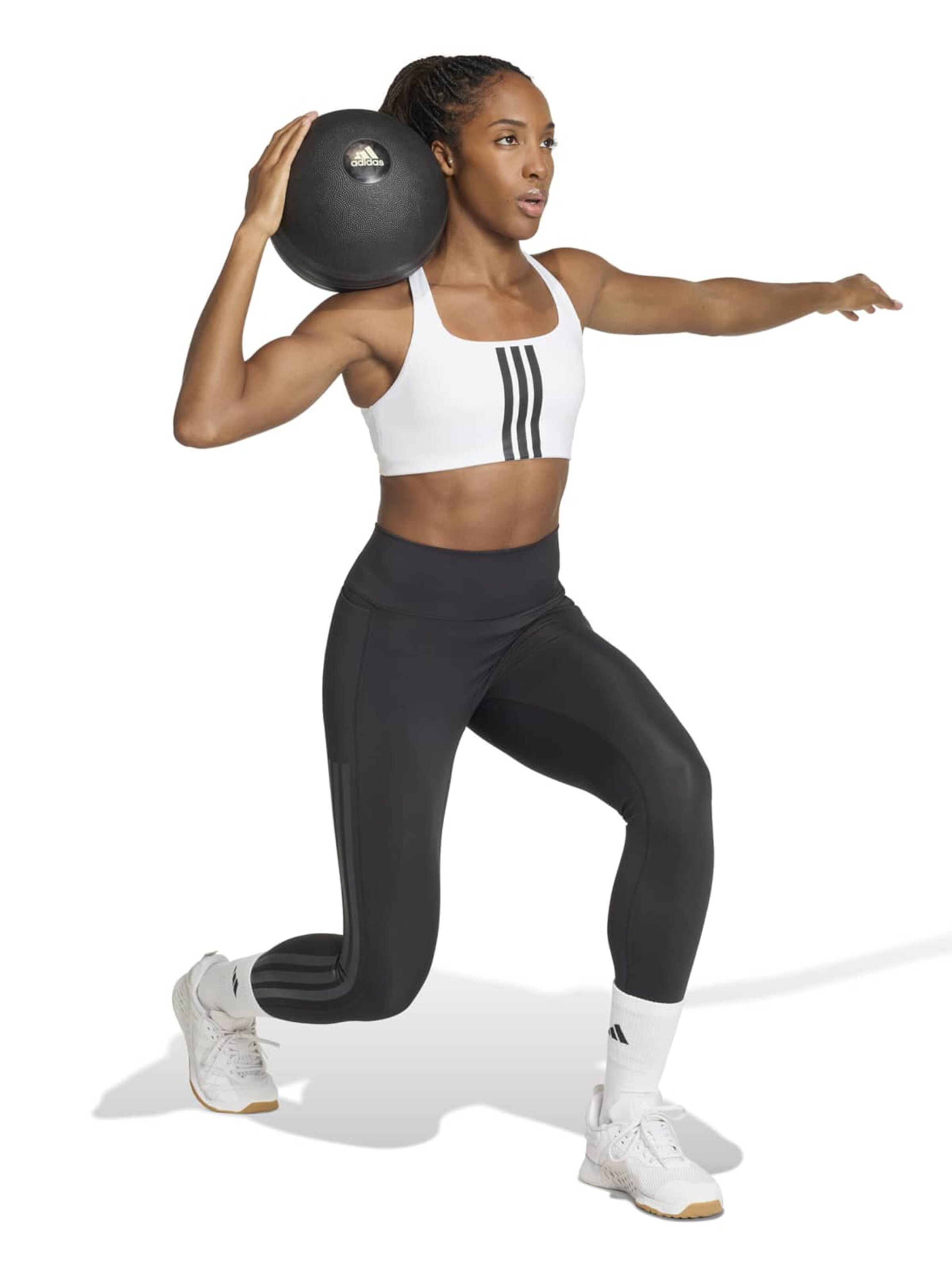 Bustier Soutien-gorge de sport 'OPT 3S' ADIDAS PERFORMANCE en blanc