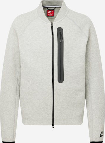 Veste de survêtement 'TCH FLC N98' Nike Sportswear en gris : devant