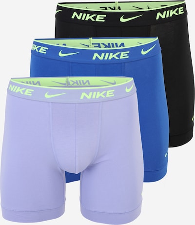 Boxer trumpikės iš NIKE Underwear, spalva – mėlyna / neoninė žalia / pastelinė violetinė / juoda, Prekių apžvalga