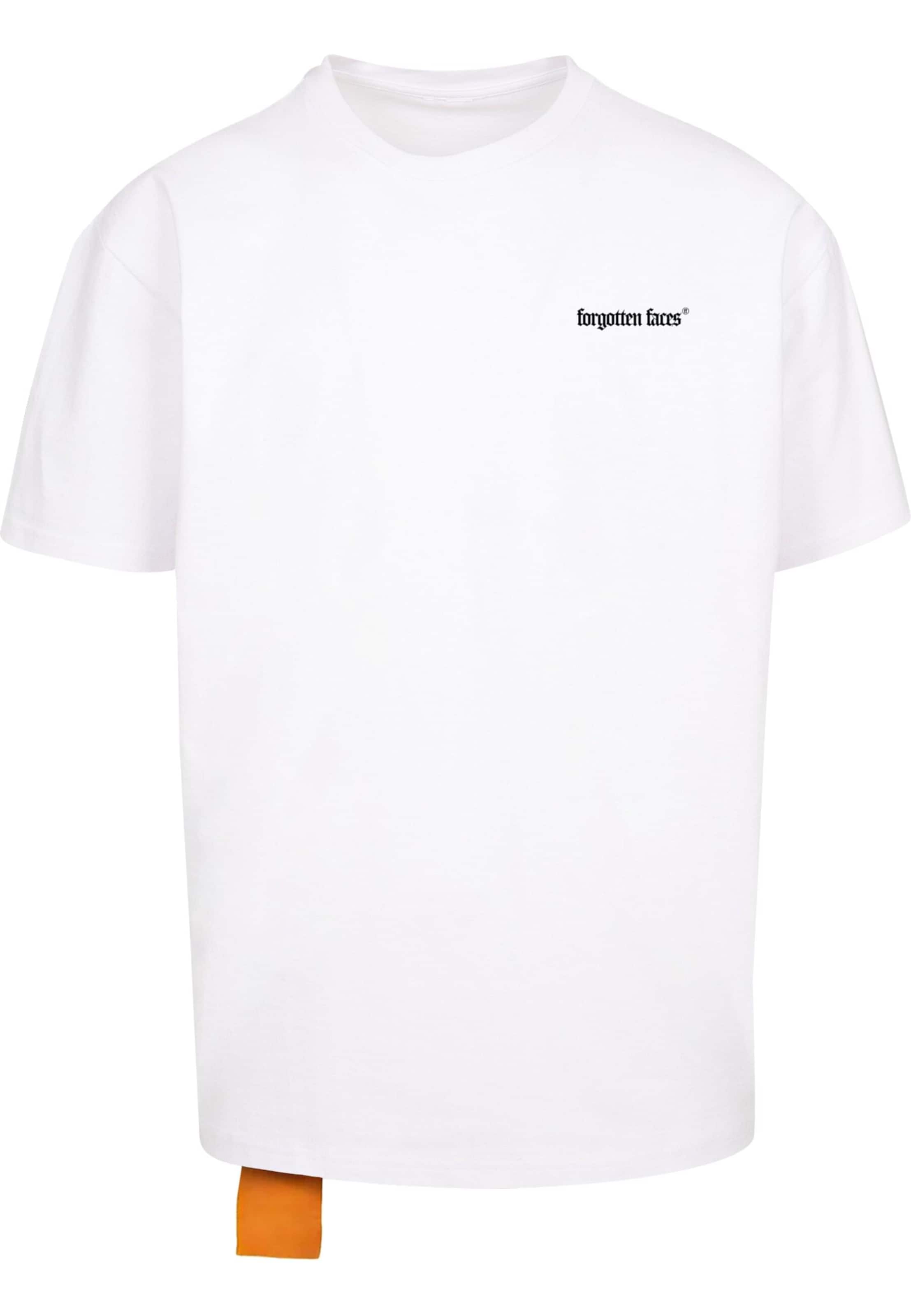 Forgotten Faces T-shirt 'Ghost' i vit: framsida