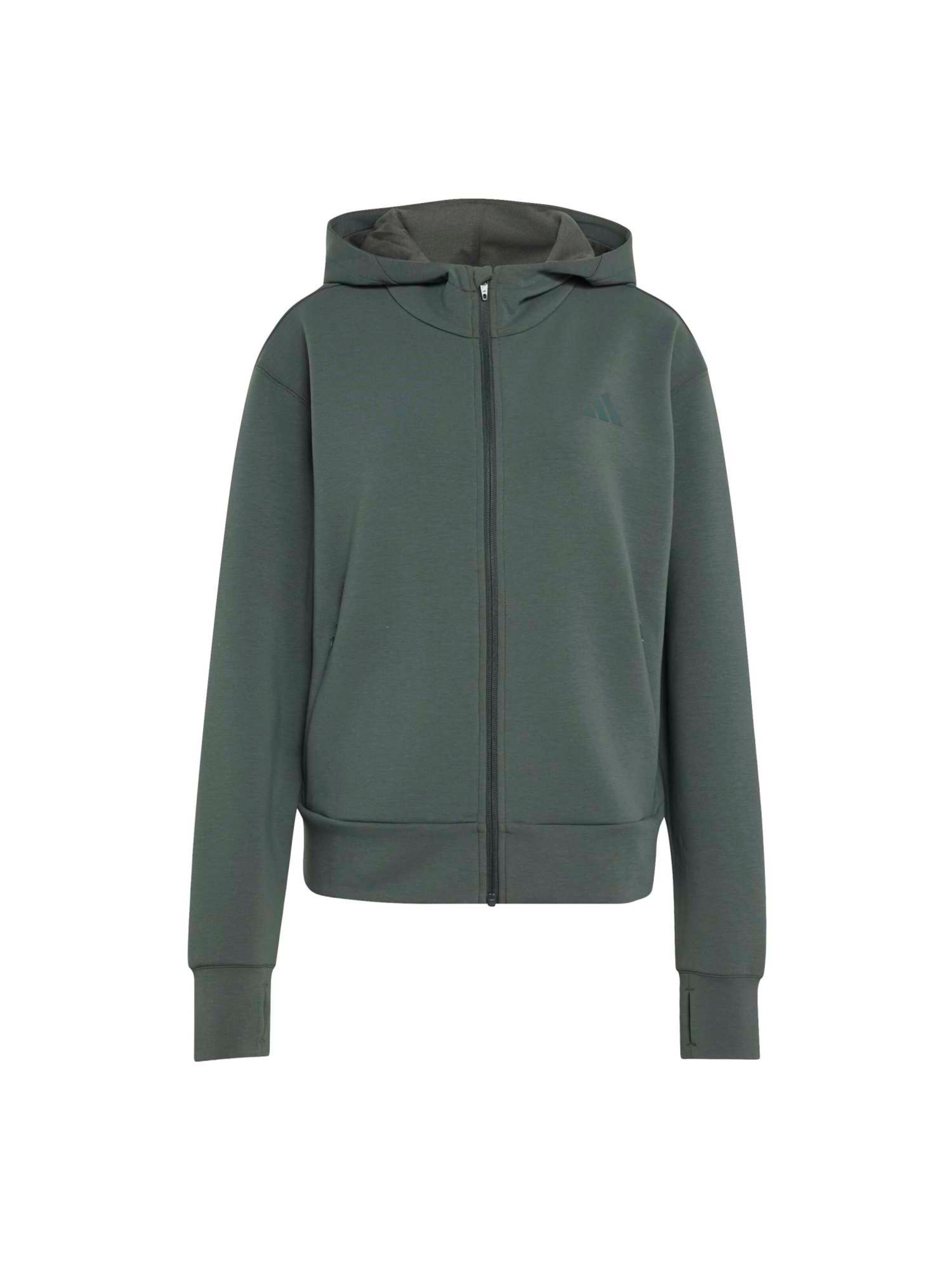 Giacca di felpa sportiva 'D4T' di ADIDAS PERFORMANCE in grigio: frontale