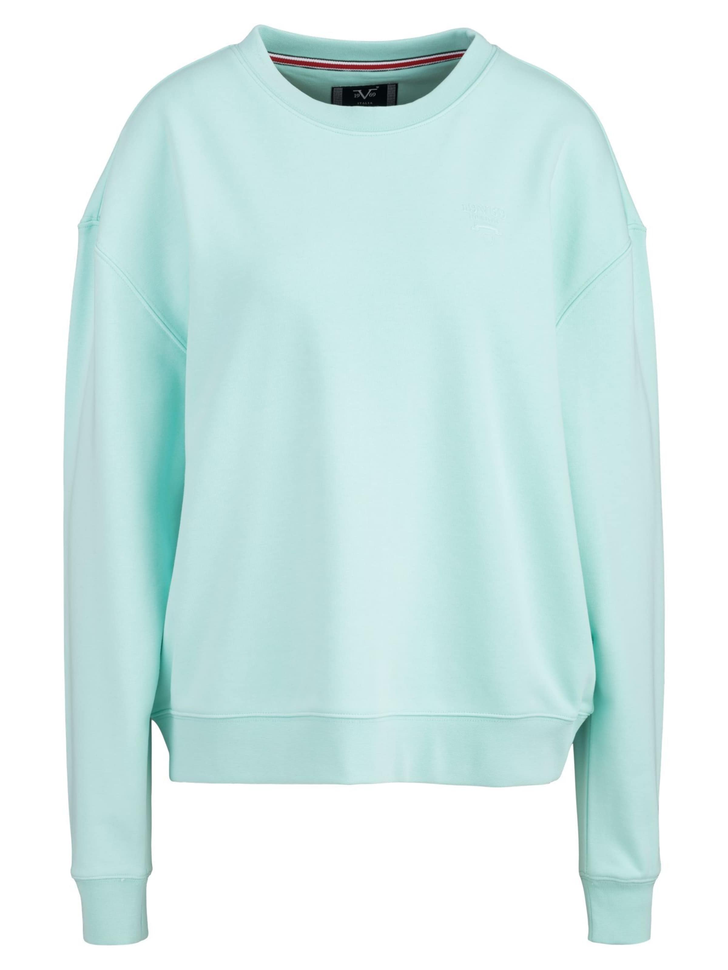 19V69 ITALIA Μπλούζα φούτερ 'Sinja' σε μπλε: μπροστά