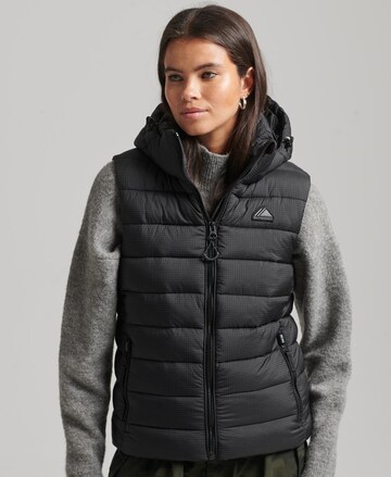 Superdry Bodywarmer in Zwart: voorkant