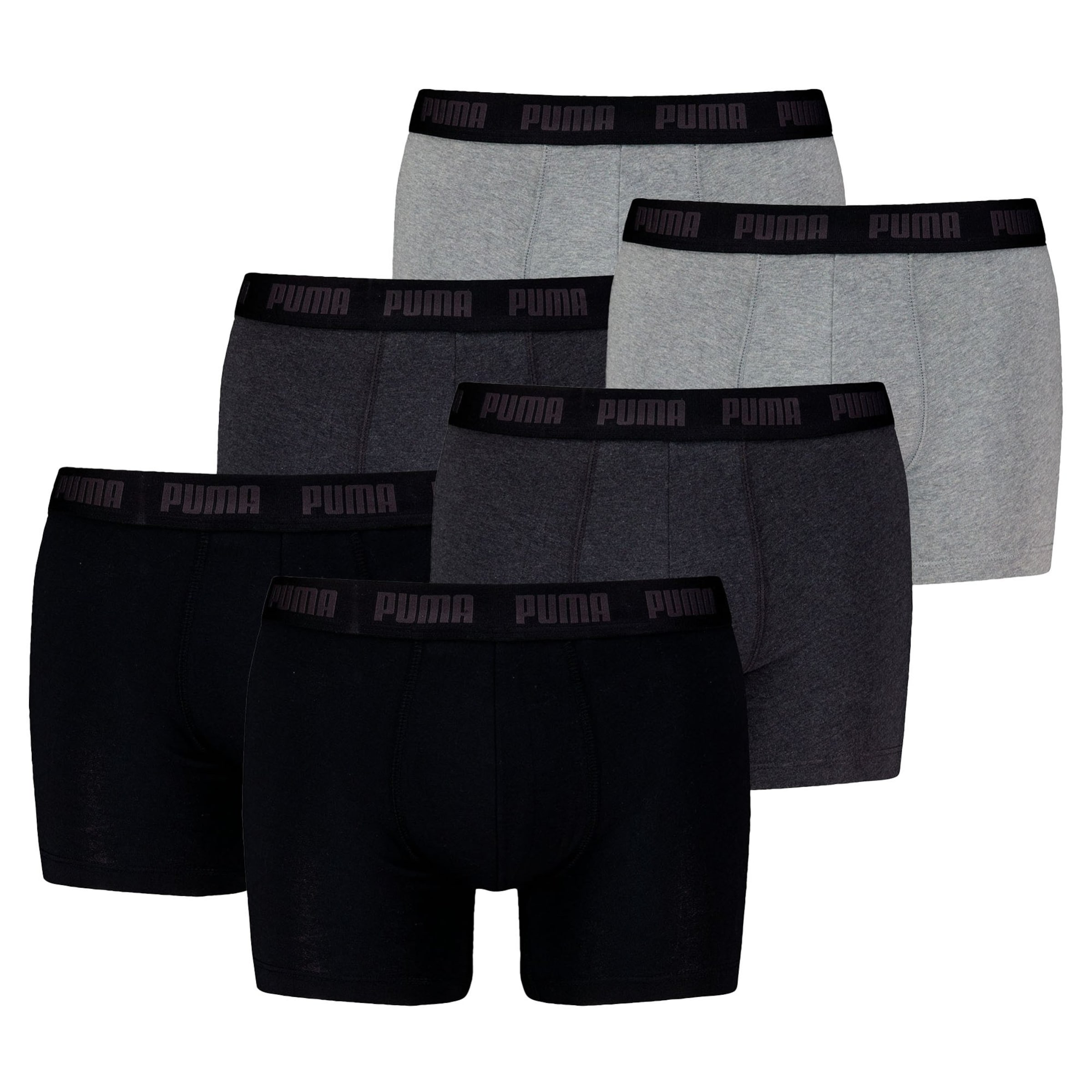 PUMA Boxerky - tmavě šedá / šedý melír / černá, Produkt