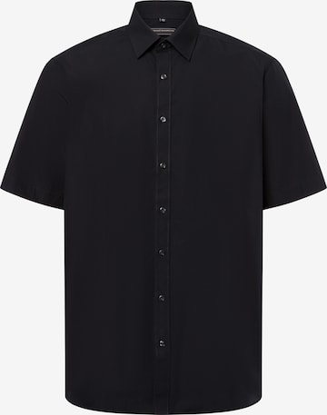 Finshley & Harding Hemd 'Easy Care' in Schwarz: Vorderseite