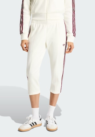 Effilé Pantalon fonctionnel 'Superstar' ADIDAS ORIGINALS en blanc : devant