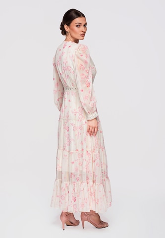 Ombre Dress in Beige