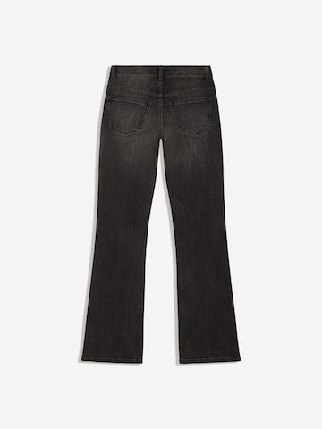 Bershka Bootcut Džínsy - Čierna