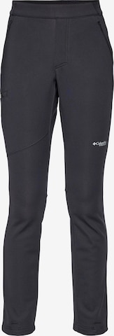 juoda COLUMBIA Standartinis Sportinės kelnės 'Vast Canyon': priekis