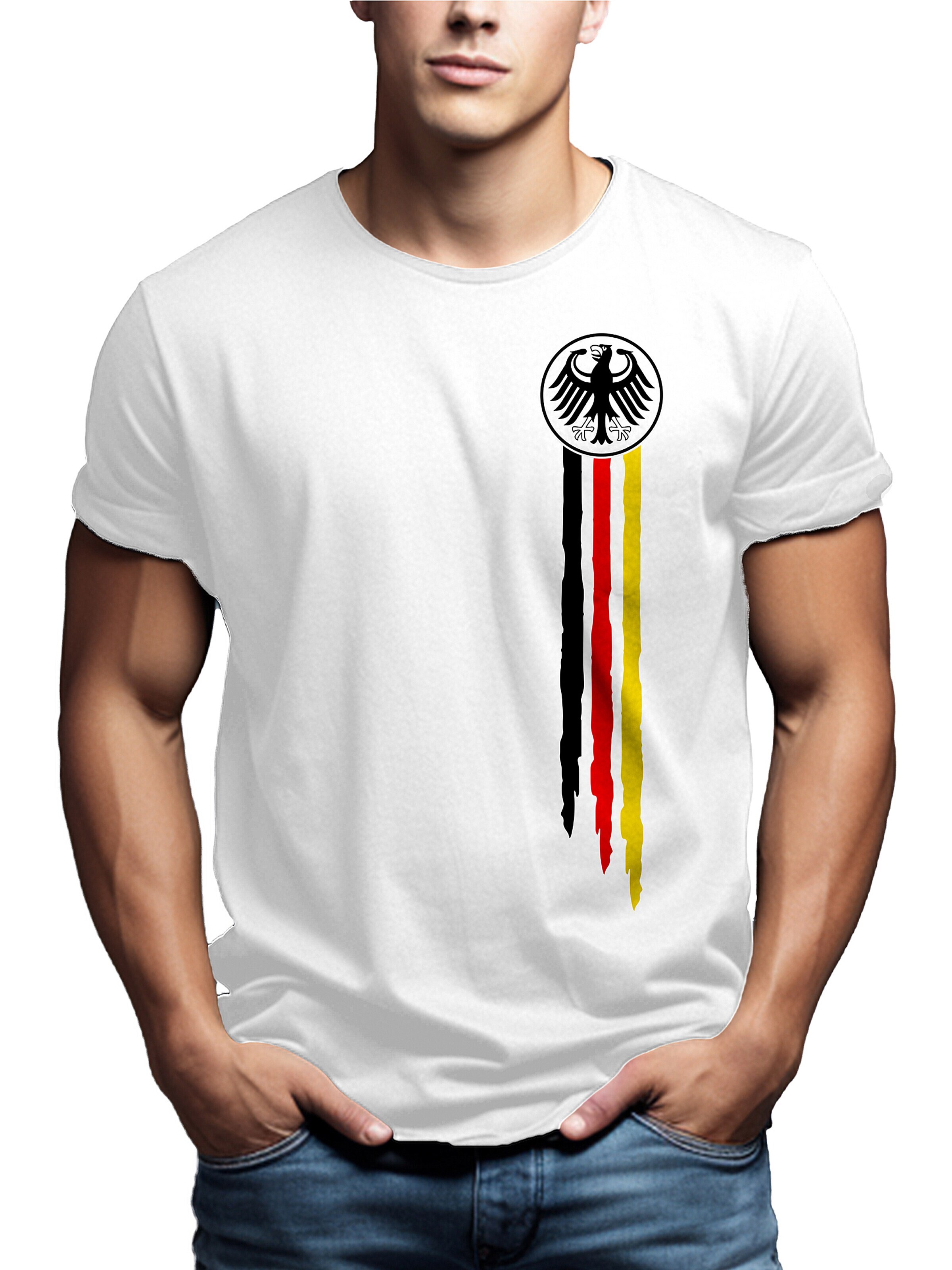 MAKAYA Shirt 'Bundesadler' in White