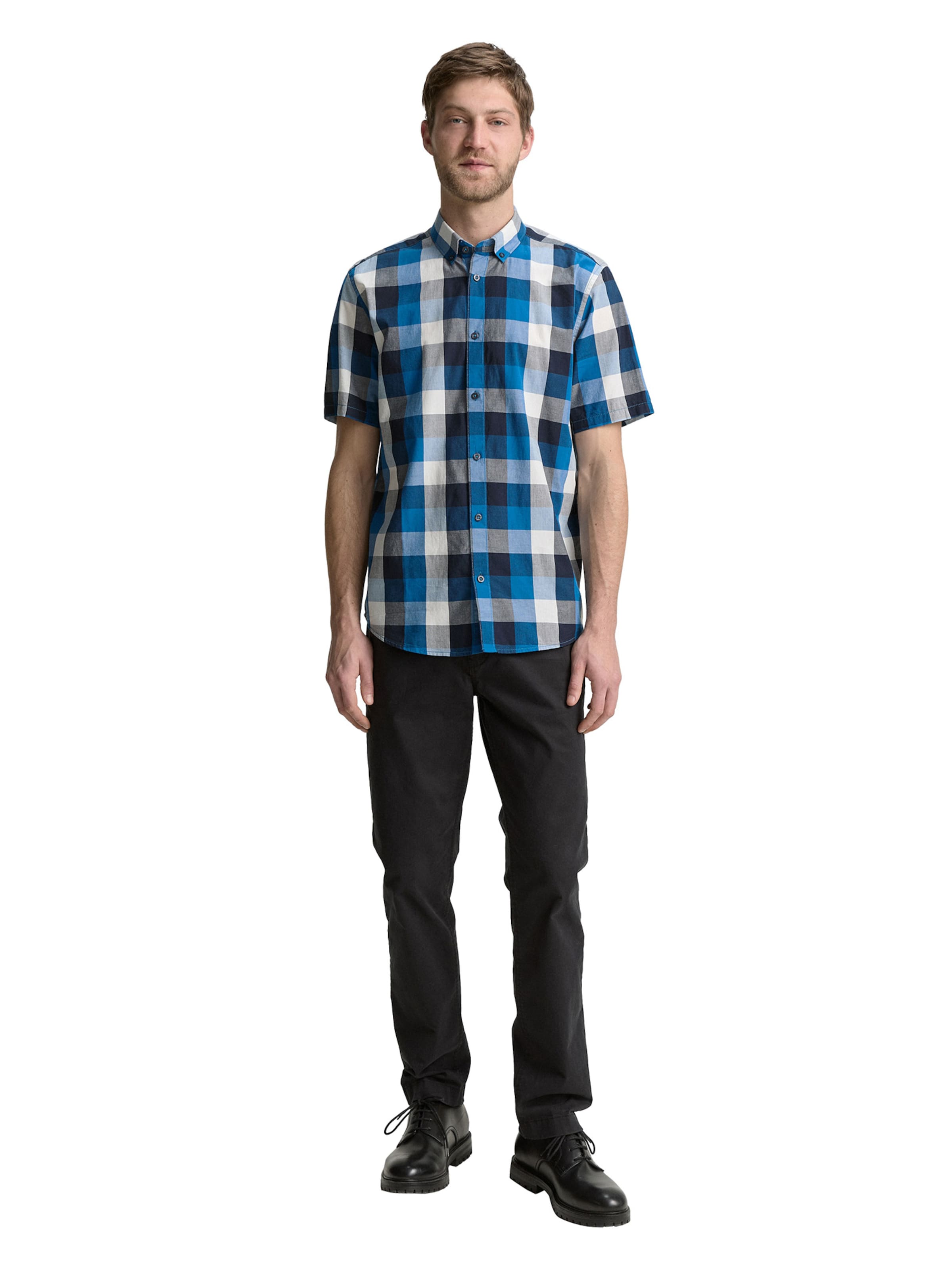 TOM TAILOR Regular Fit Hemd in Blau