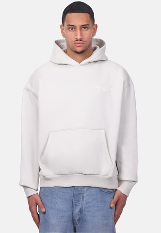 Sweat-shirt 'Embo' Dropsize en gris : devant