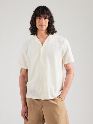 Kaotiko Regular fit Button Up Shirt in Beige: front