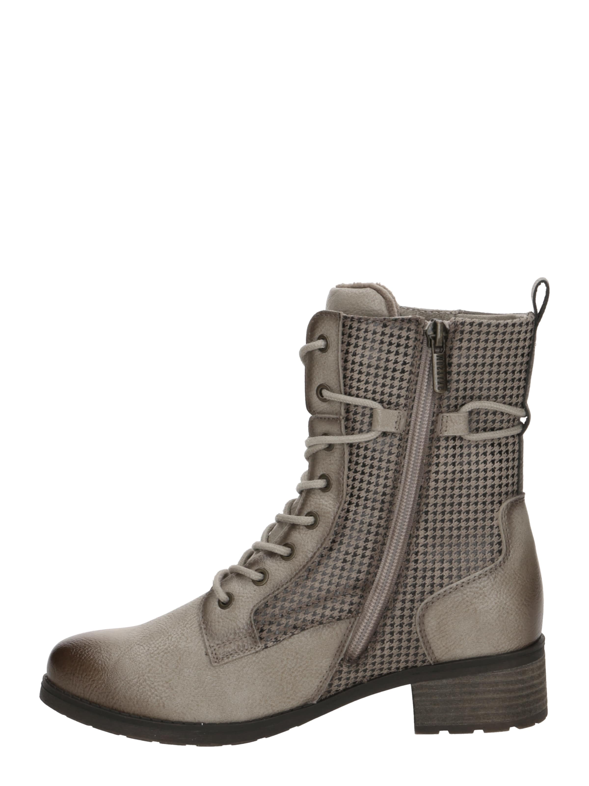 MUSTANG Lace-up bootie in Beige
