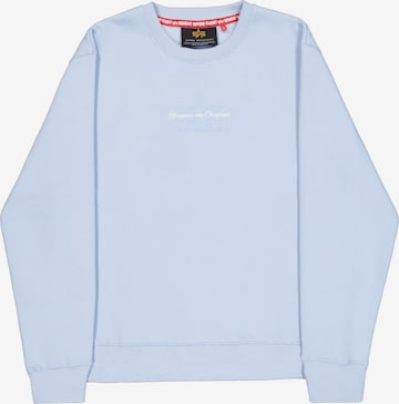 ALPHA INDUSTRIES Bluzka sportowa w kolorze niebieski: przód
