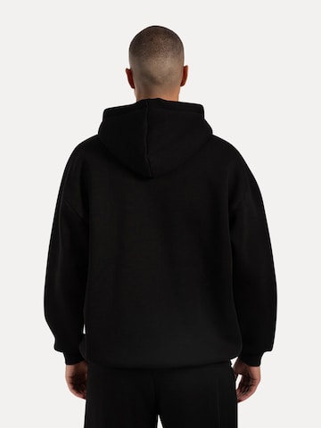 Smilodox Cedrik Basic Zipper Hoodie in Schwarz