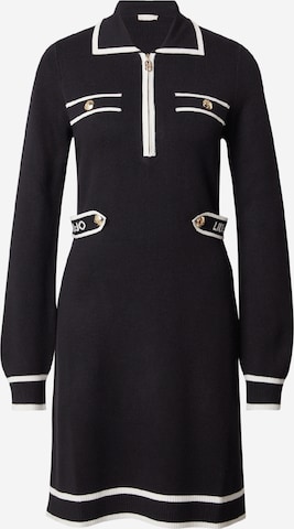 Liu JoPletena haljina 'MAGLIA' - crna boja: prednji dio