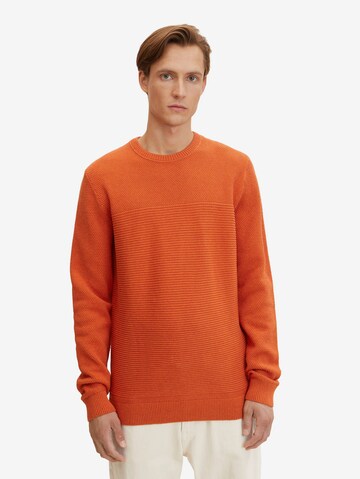 Pull-over TOM TAILOR en orange : devant